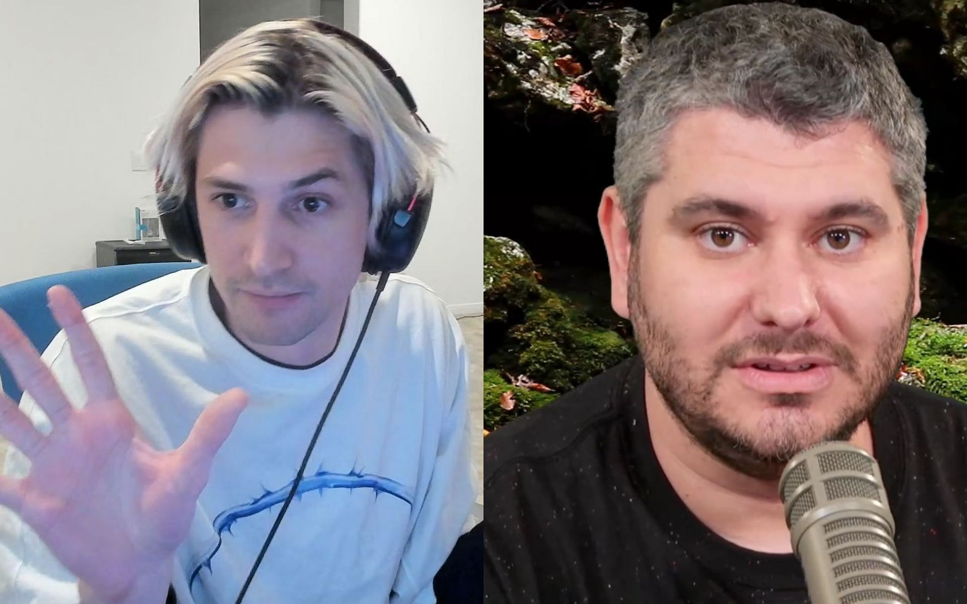 Fans react to xQc saying he did &quot;pretty good&quot; against Ethan Klein (Images via xQc/Twitch and The H3 Podcast Wiki)