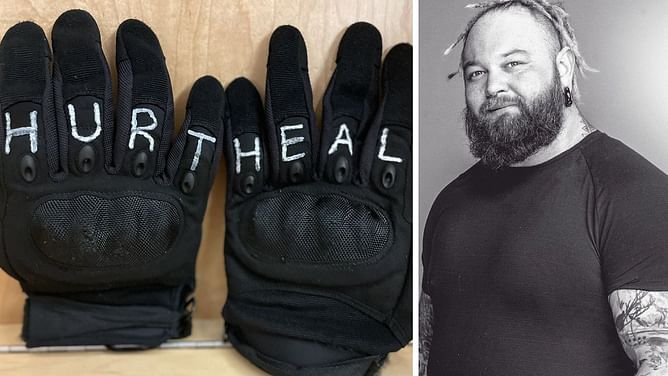 [PHOTO] WWE star shows off special gloves he wore while working with Bray Wyatt