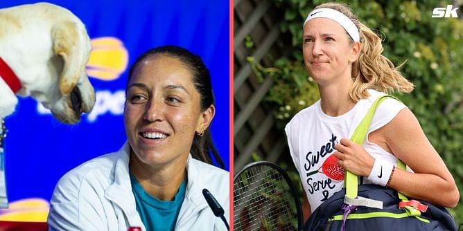 "The best" - Victoria Azarenka reacts to Jessica Pegula bringing service dog to US Open press conference