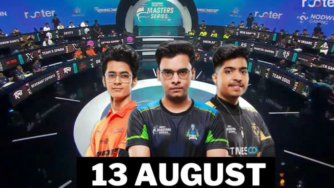 BGMI Masters Series 2023 matches today (August 13 ): List of all games and teams