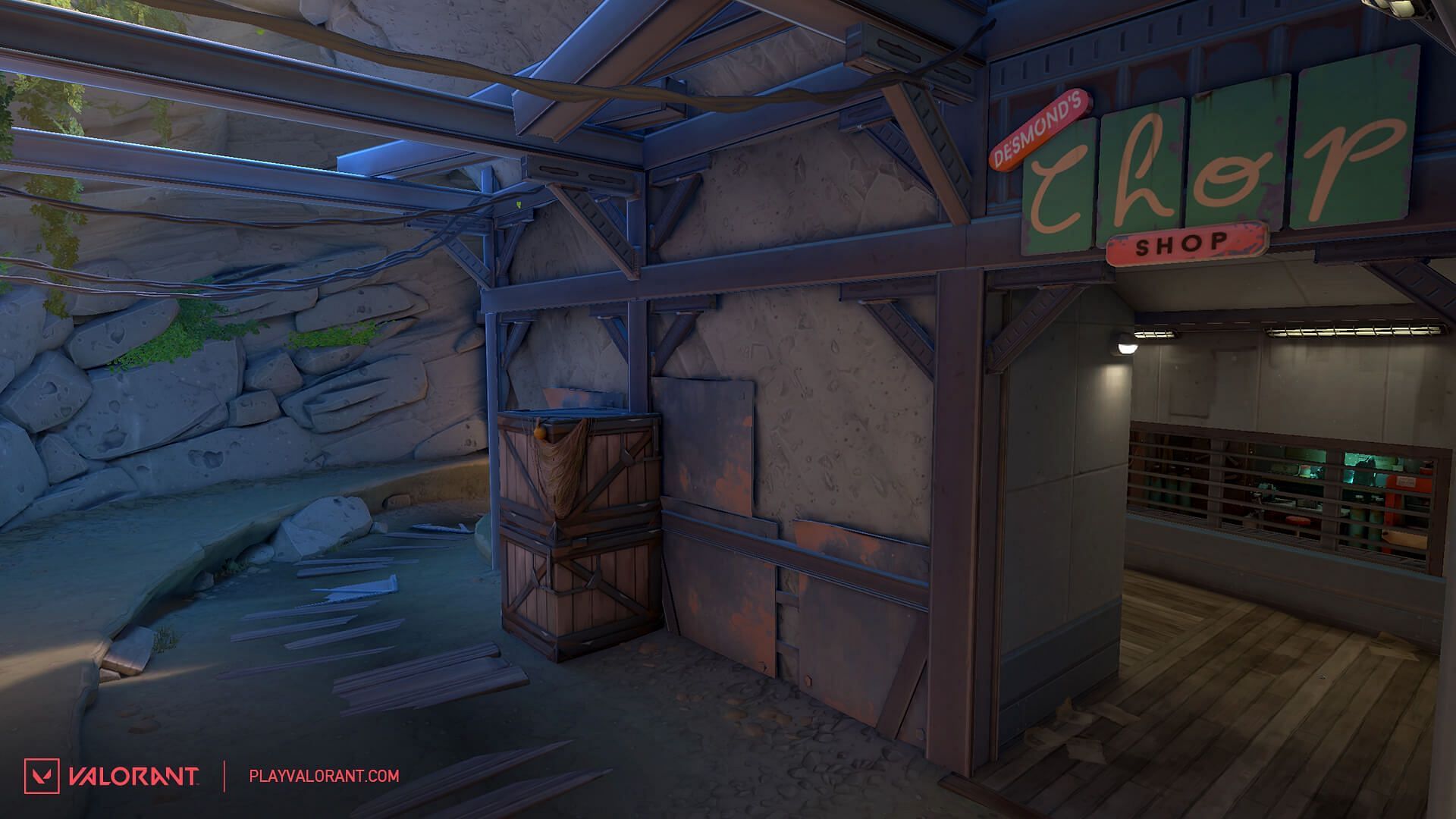 A Cave - Before (Image via Riot Games)