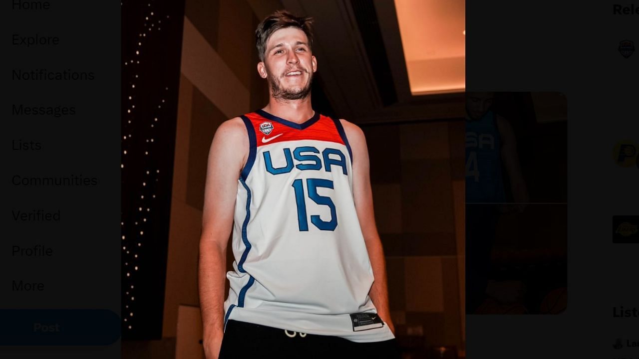 Austin Reaves will take his No. 15 with the LA Lakers to the 2023 FIBA World Cup with the Americans.