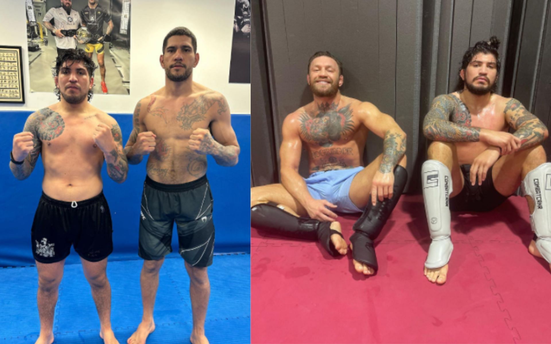 Dillon Danis with Alex Pereira, Danis with McGregor (Image Courtesy - @dillondanis on Instagram)