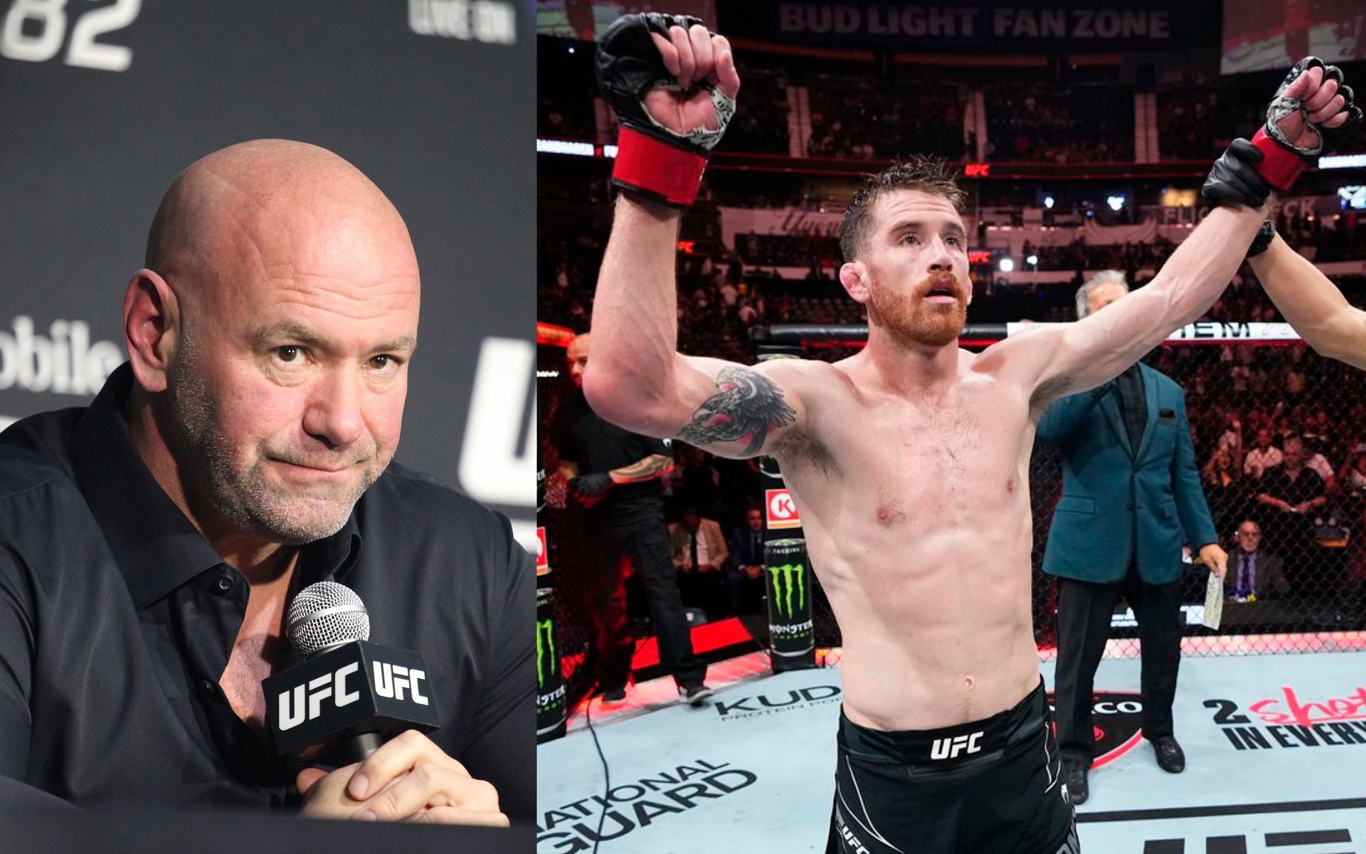 Dana White and Cory Sandhagen. [via Getty Images]