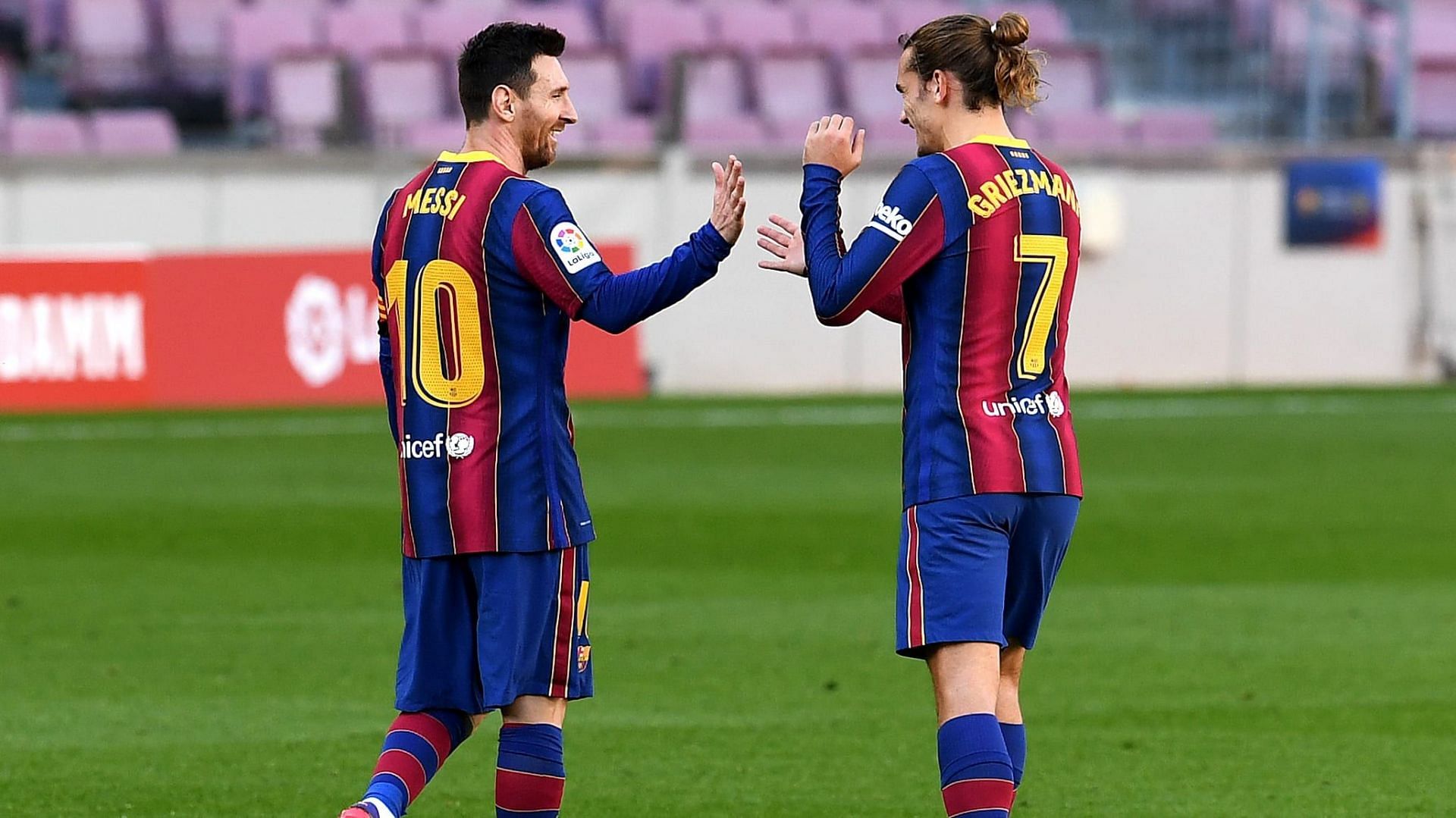 Lionel Messi and Antoine Griezmann