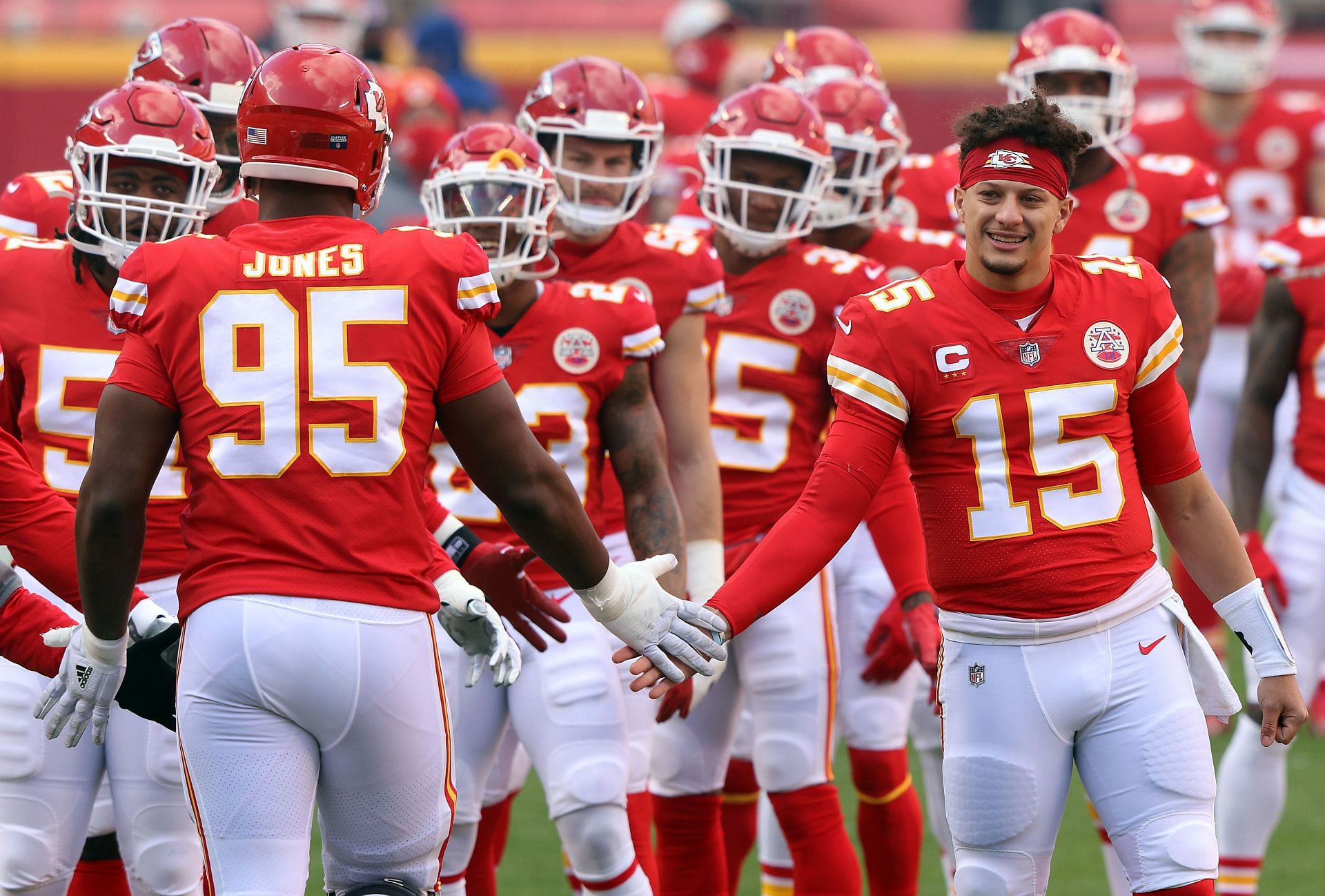 Patrick Mahomes and Chris Jones