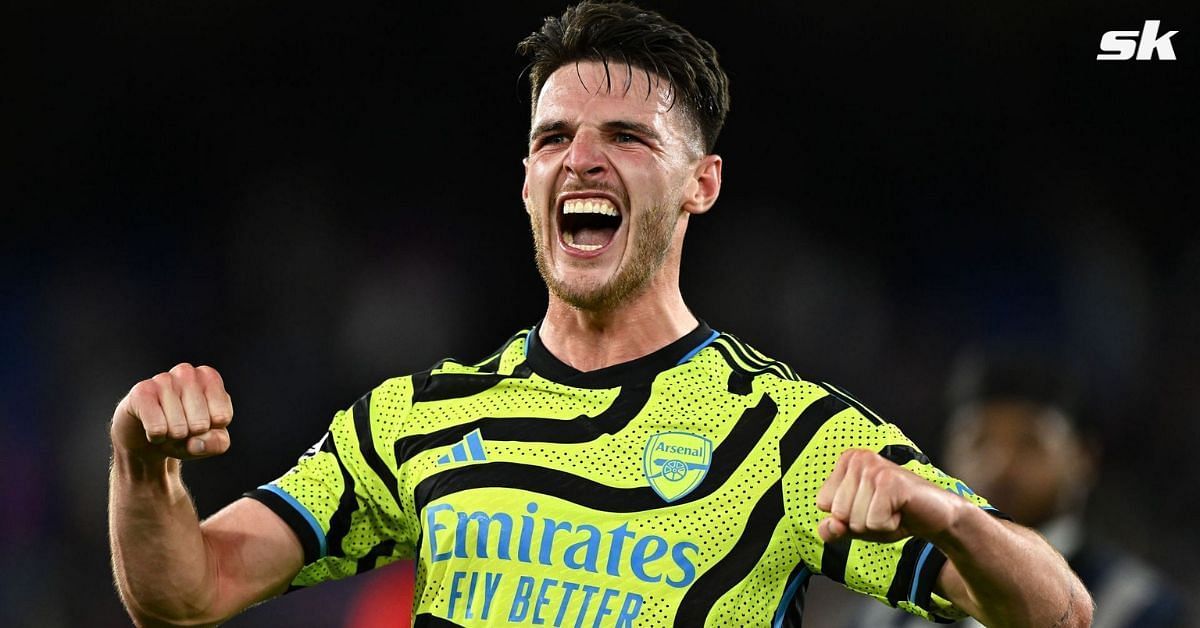 Declan Rice relieved after Arsenal beat Crystal Palace.