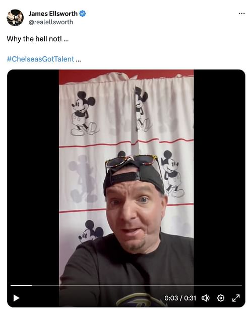 The former star responded to Chelsea's tweet.