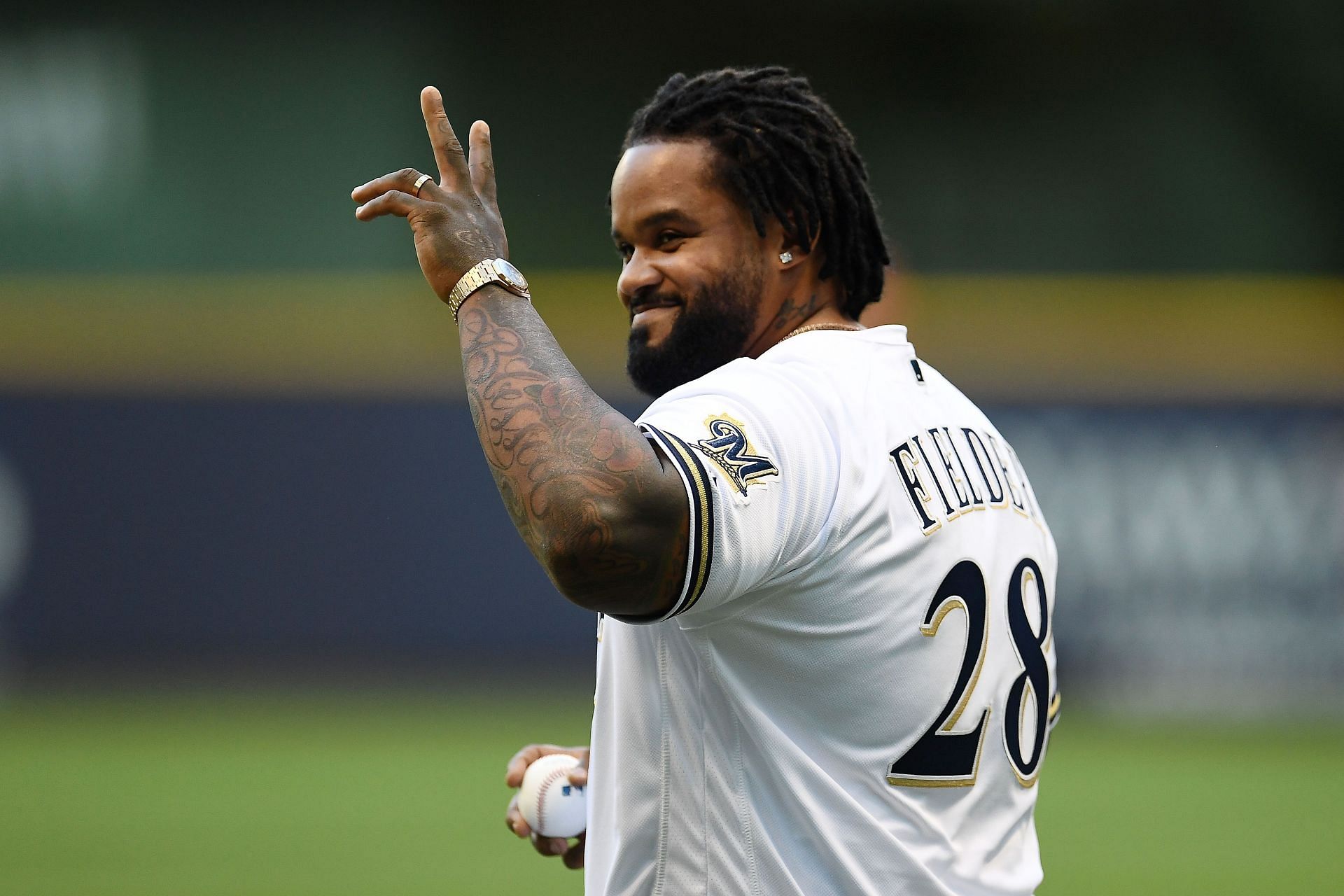 Prince Fielder played for both the Tigers and Brewers