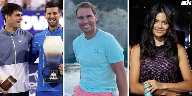 Novak Djokovic & Carlos Alcaraz reign as highest-earning tennis stars of 2023; Nadal, Naomi Osaka & Emma Raducanu in top 10 despite limited action