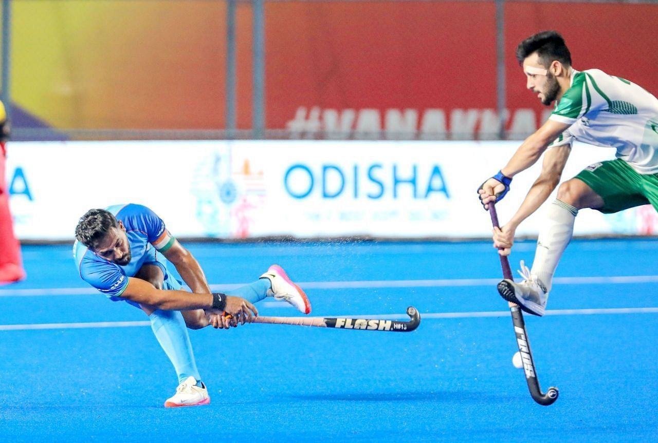 India dominated Pakistan in the final league match (credit: Hockey India)