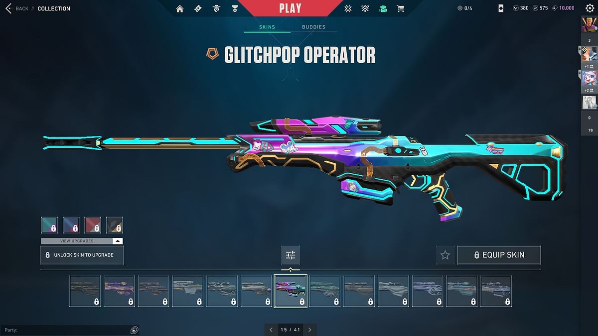 Valorant GlitchPop skins ranked from worst to best