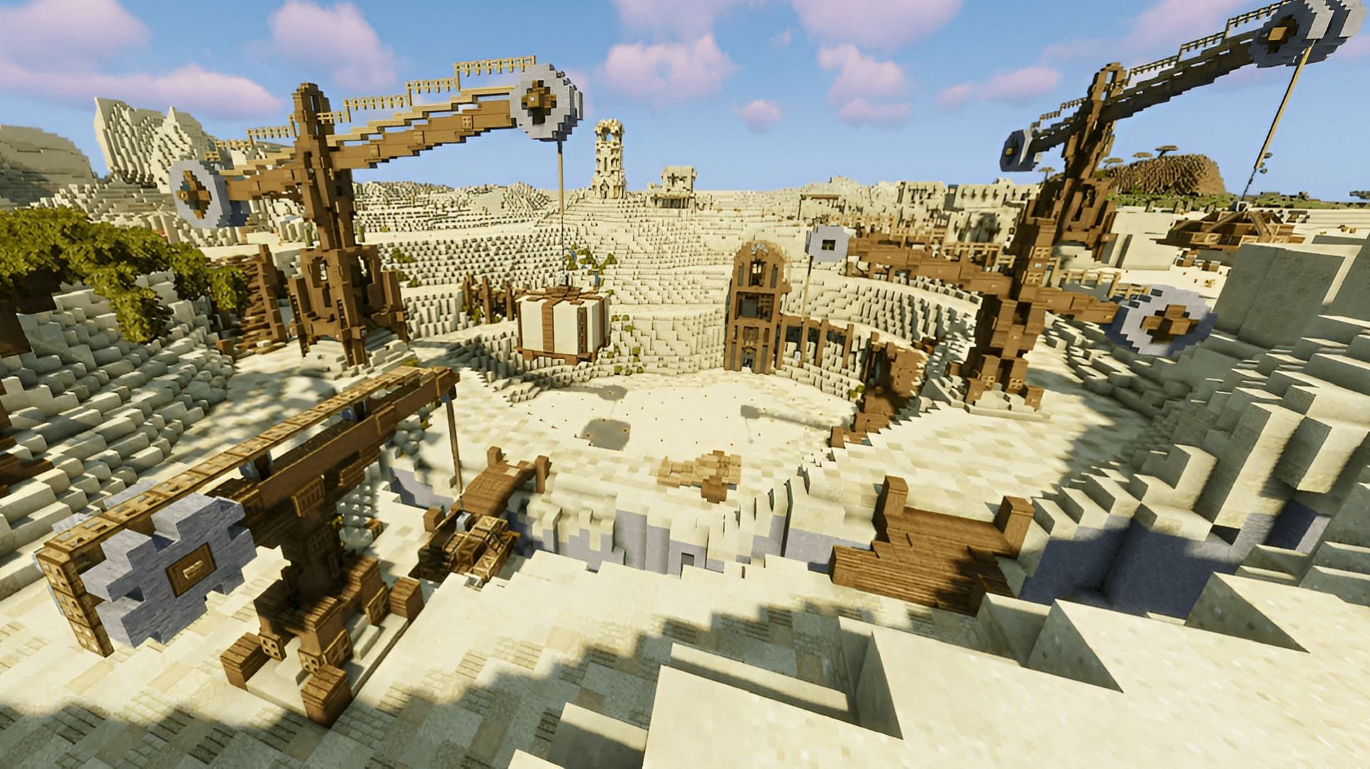Not every Minecraft quarry has to take place in the same biome (Image via TheTrueKingZee/Reddit)