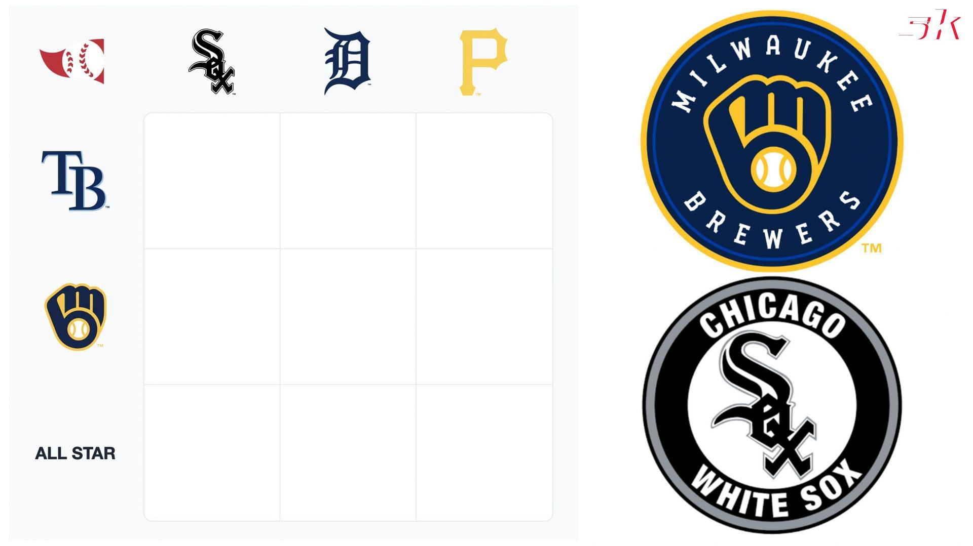 MLB Immaculate Grid August 6 answers the Brewers players to have played for the White Sox