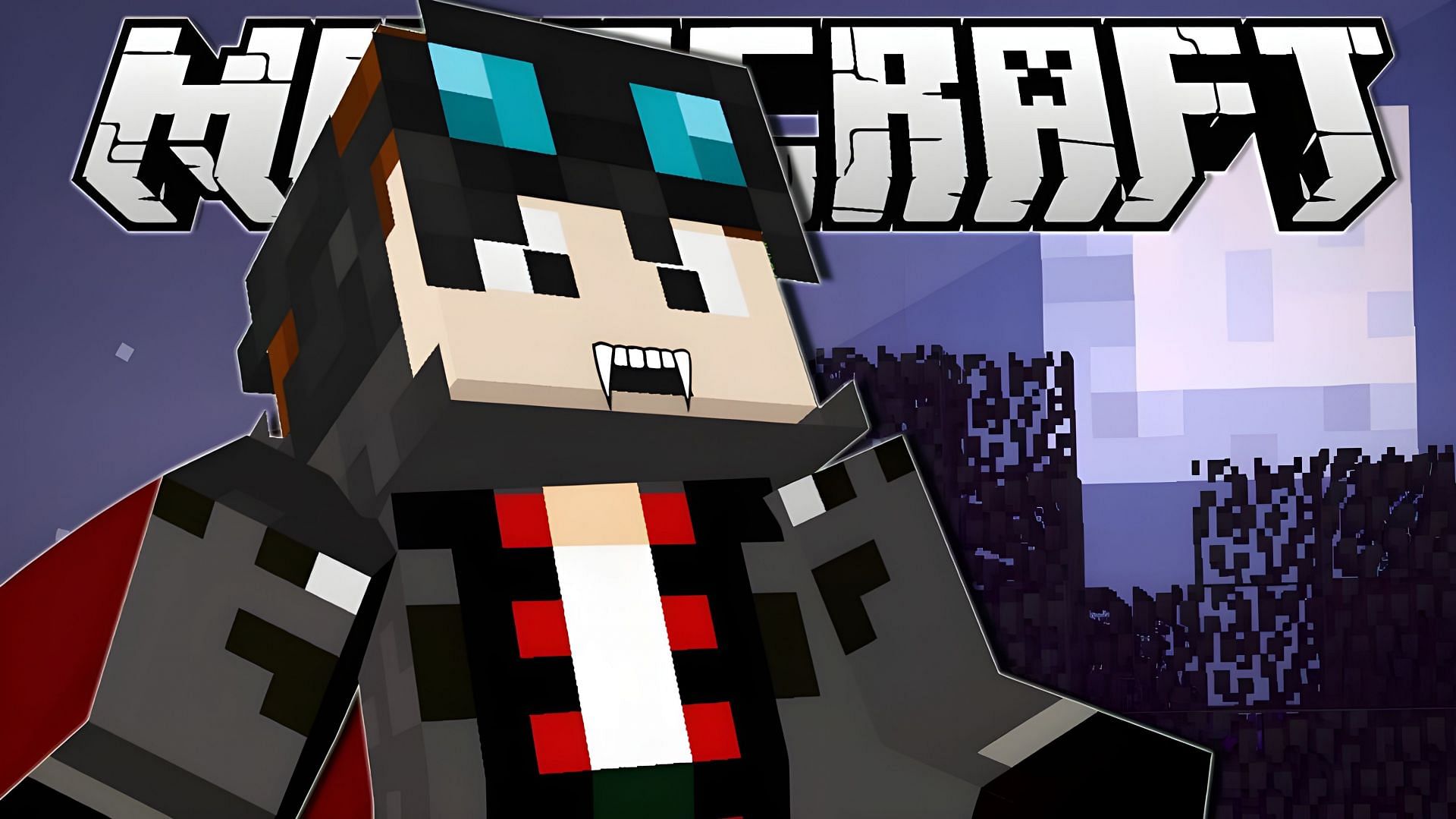 Vampires in Minecraft are very exciting (Image via Youtube/DanTDM)