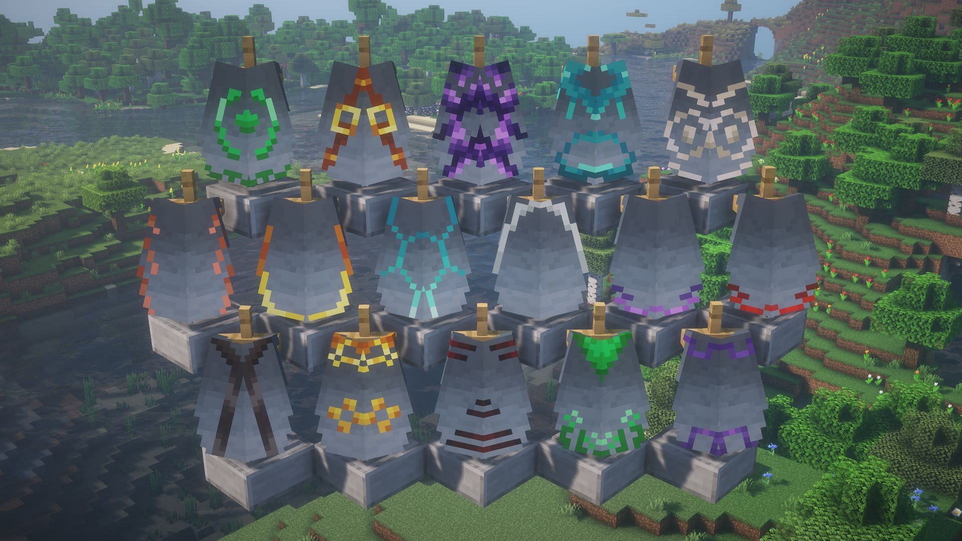 Elytra Trims Minecraft 1.20 mod allows players to apply armor trims to Elytra as well (Image via CurseForge)