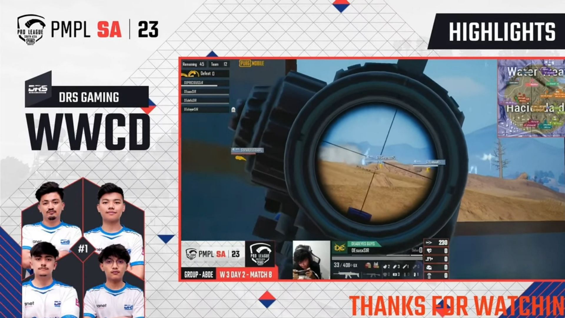 PMPL Week 3 Day 2 was held on August 9 (Image via PUBG Mobile)