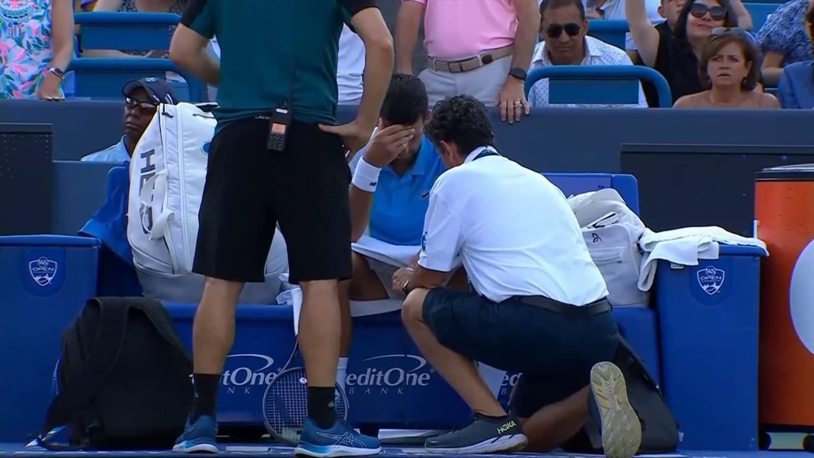 Novak Djokovic suffered a heatstroke during last week&#039;s Cincinnati Open final