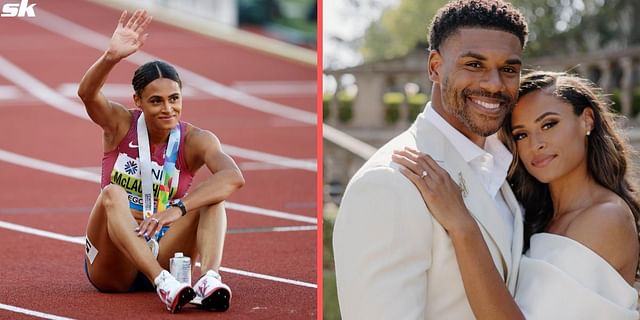 Sydney McLaughlin and Andre Levrone 