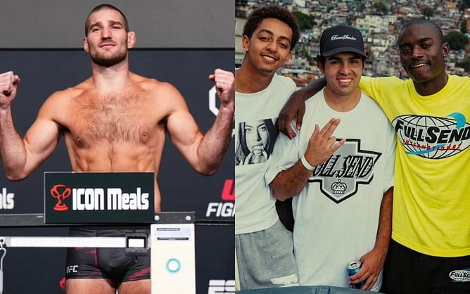“Weak men..money..who**s” - UFC star Sean Strickland issues cryptic message after filming podcast with famous NELK Boys