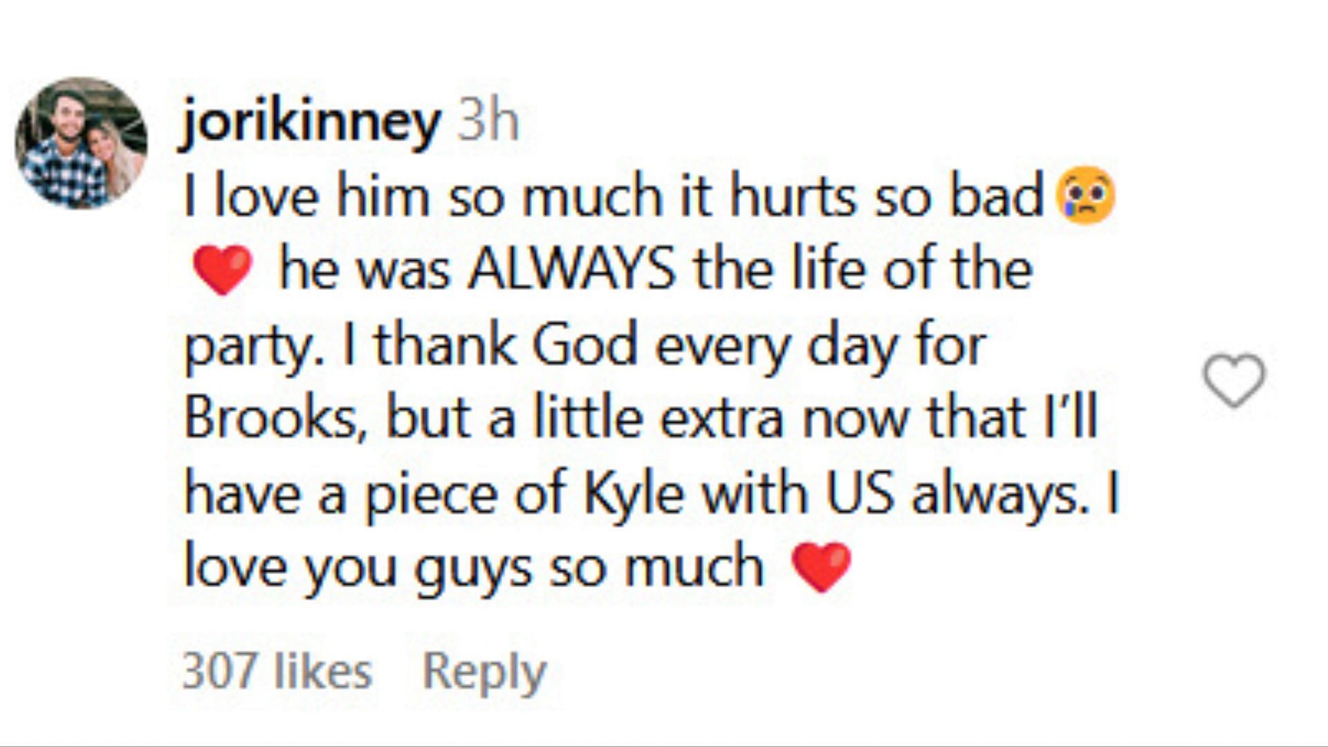 Netizens pour tributes as Kyle passes away (Image via Instagram / bryce_horton)