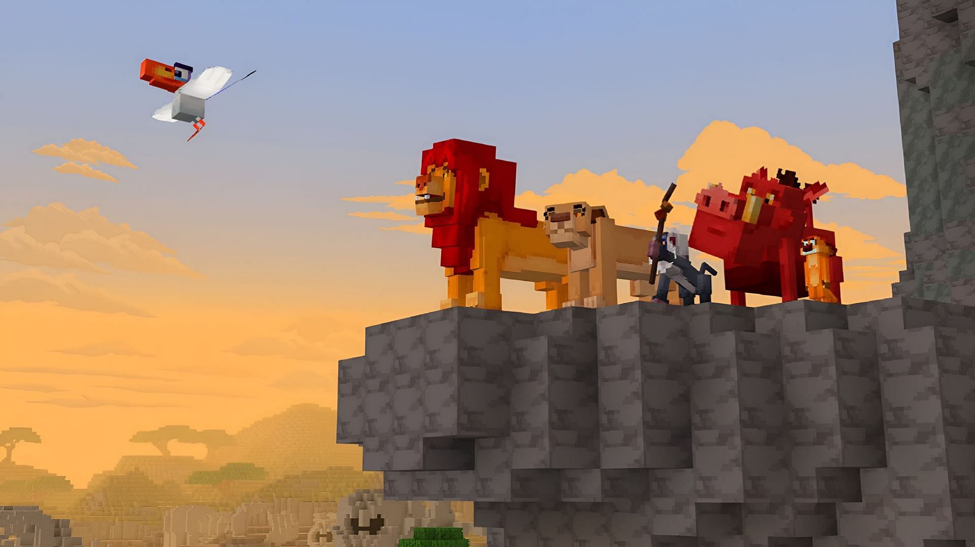 Mojang has announced a new crossover DLC between Minecraft and various beloved Disney properties (Image via Mojang/Disney)