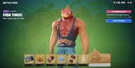 Fortnite Chapter 4 Season 4 Fish Thicc Battle Pass skin (Image via ShuffleGamer/YouTube)