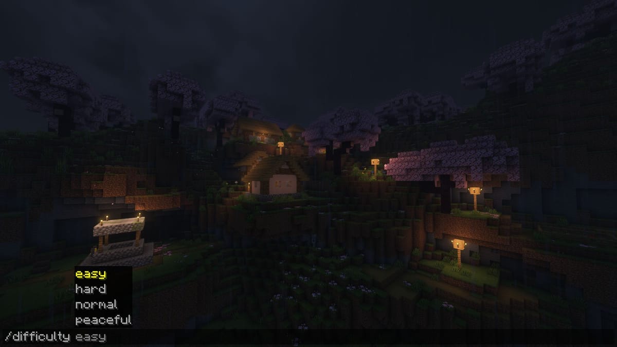 How to change difficulty in Minecraft