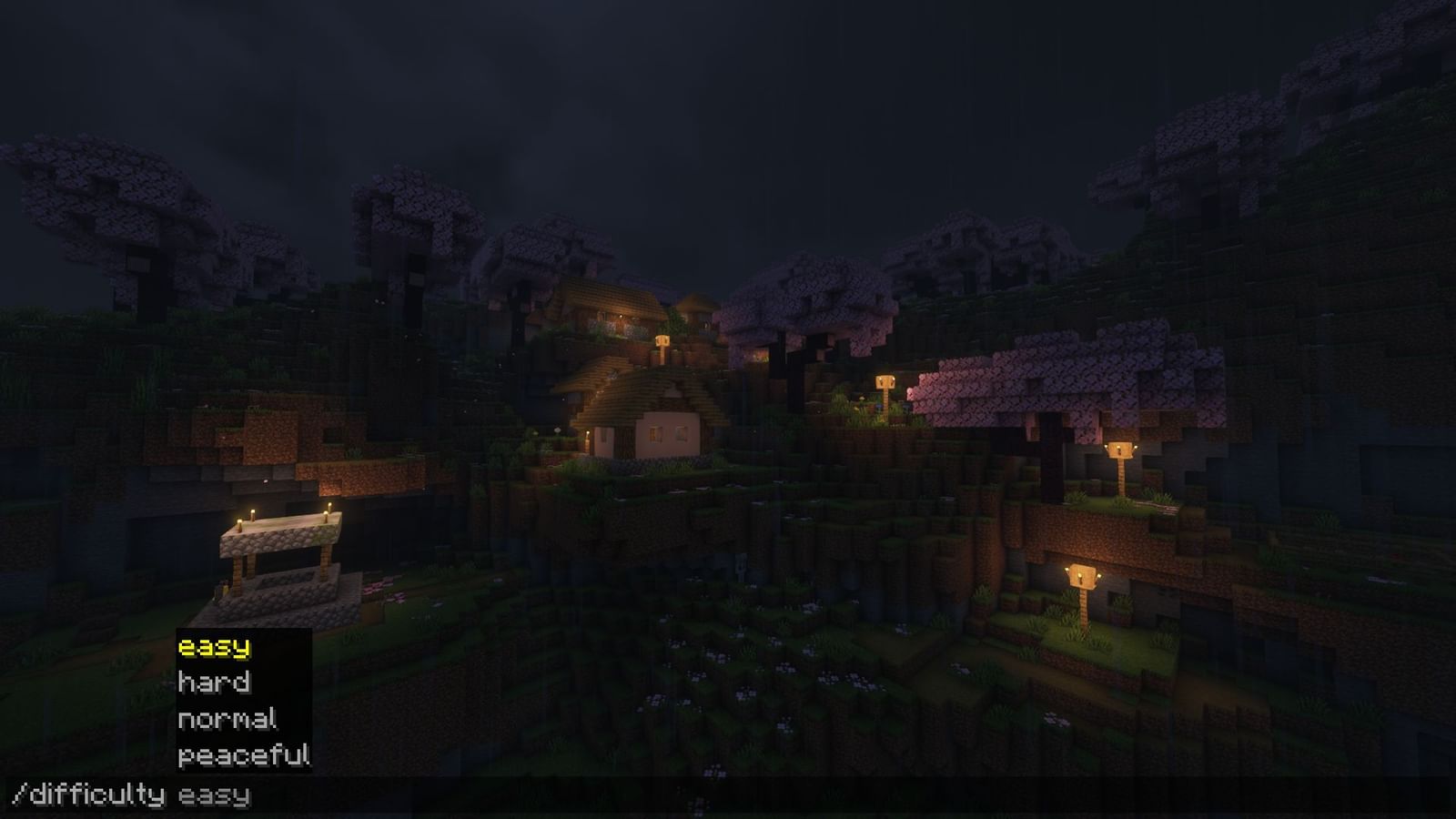 How to change difficulty in Minecraft