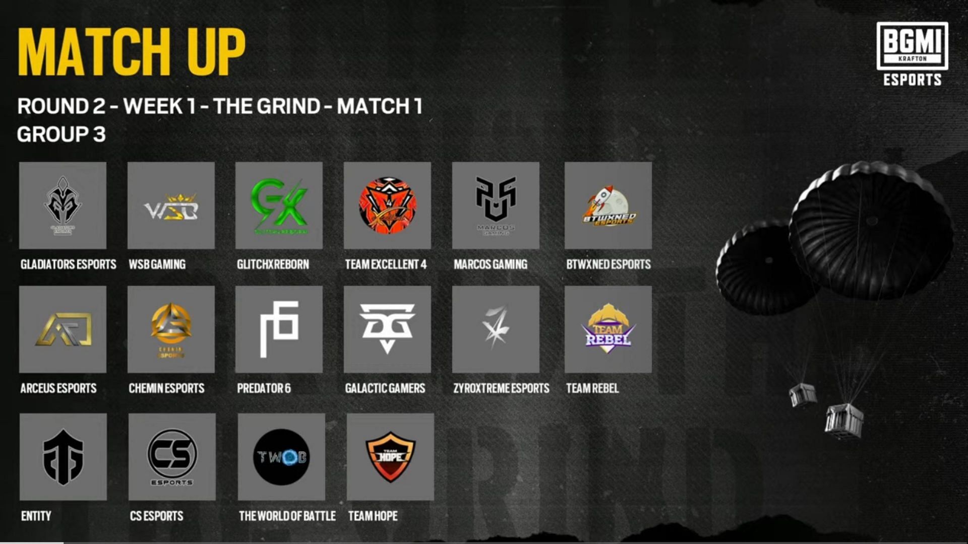 Day 3 of The Grind Round 2 boasted six games (Image via BGMI)