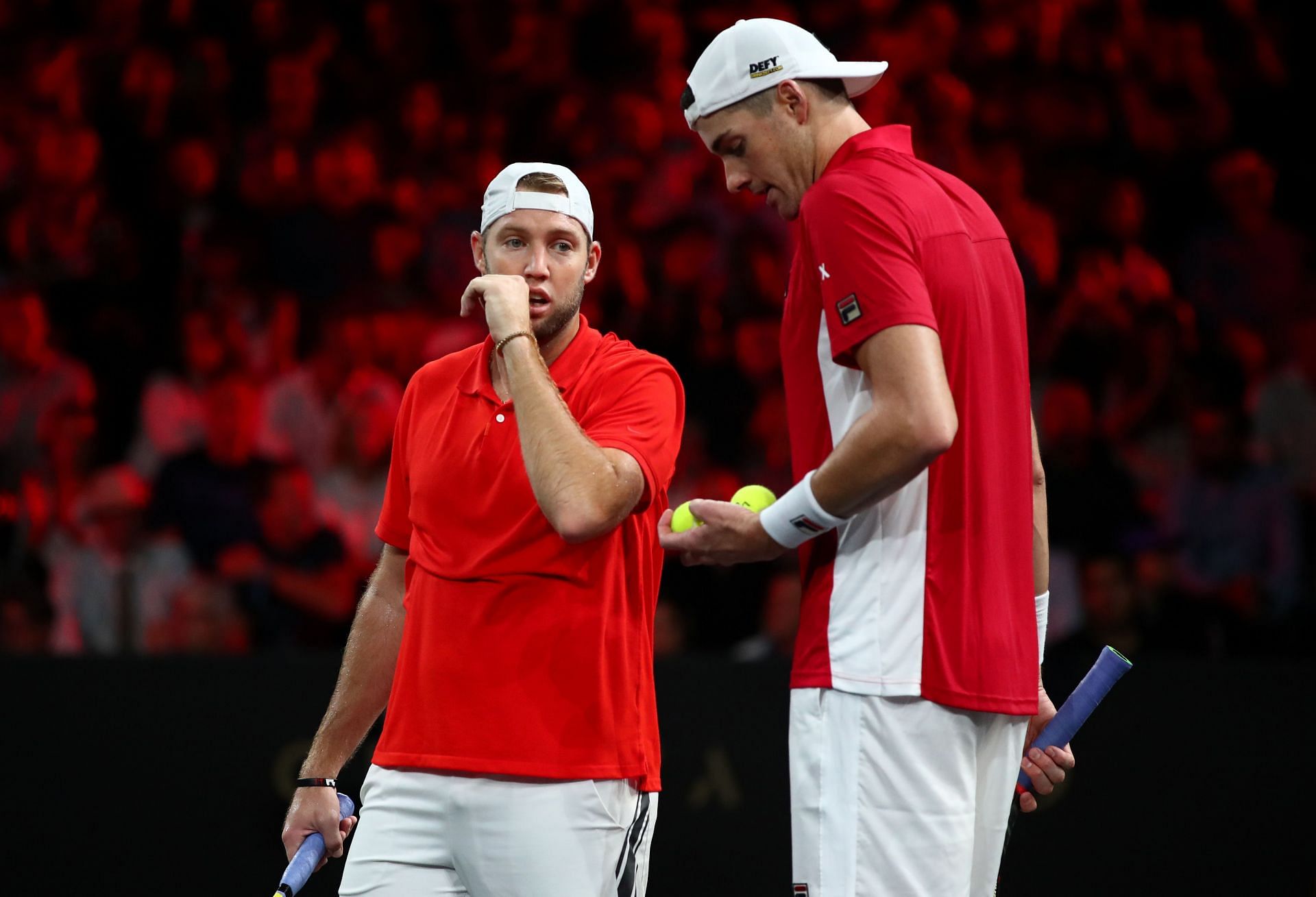 John Isner and Jack Sock at Laver Cup 2019