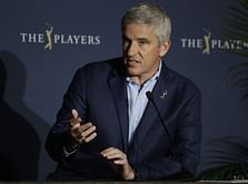 Watch: Crowd boos at Jay Monahan during the Tour Championship trophy presentation at the East Lake in Atlanta