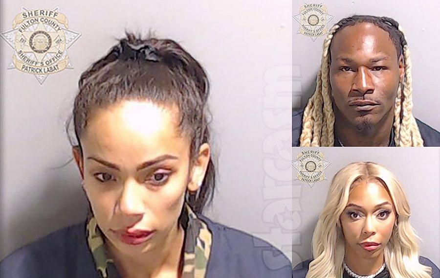 Erica Mena, Bambi and Zellswag were arrested in Atlanta earlier in the week. (Image via TMZ)
