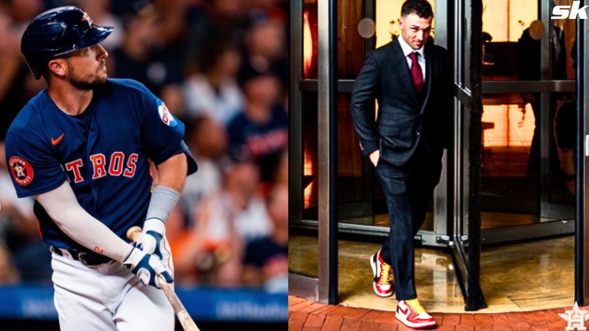 Alex Bregman defies norms for White House visit, rocks bright sneakers with dapper suit
