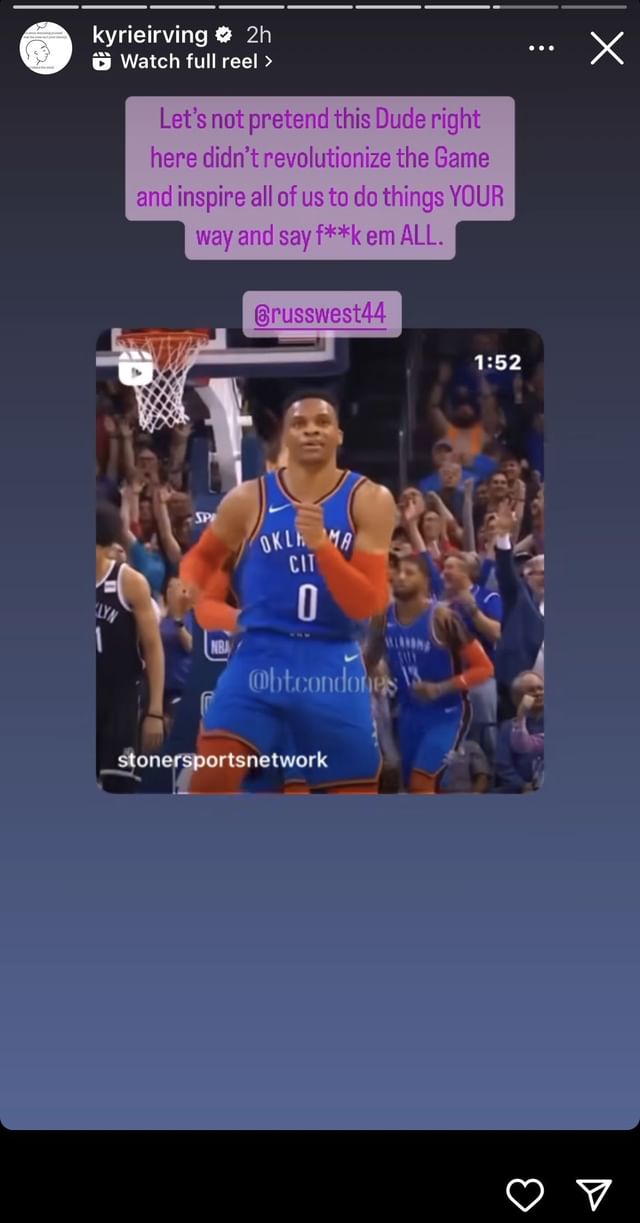 westbrook thank you kyrie