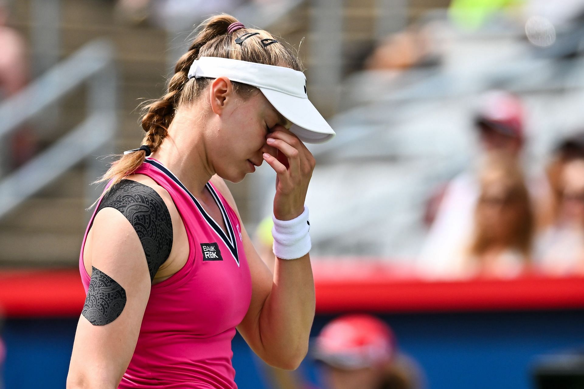 Rybakina was defeated by Liudmila Samsonova in the semifinals of the Canadian Open, hours before the final