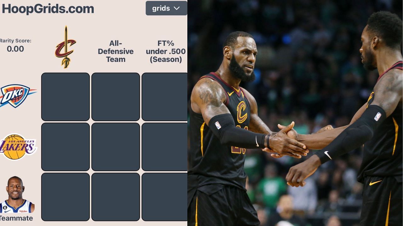 The August 16 NBA HoopGrids puzzle has been released.