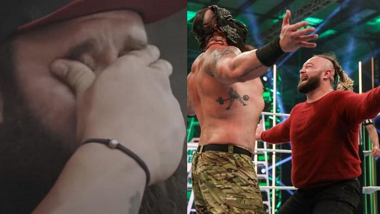 WWE सुपरस्टार ब्रॉन स्ट्रोमैन और ब्रे वायट 