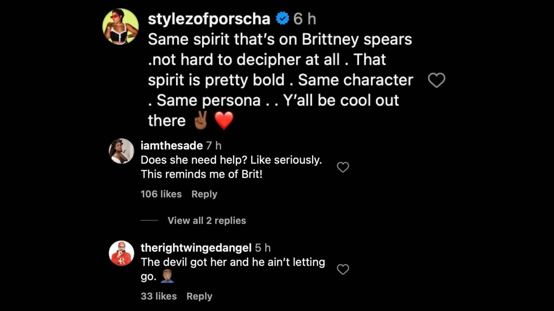 Fans connect Doja&#039;s activities on the internet to Britney. (Images via Instagram/@hollywoodunlocked)