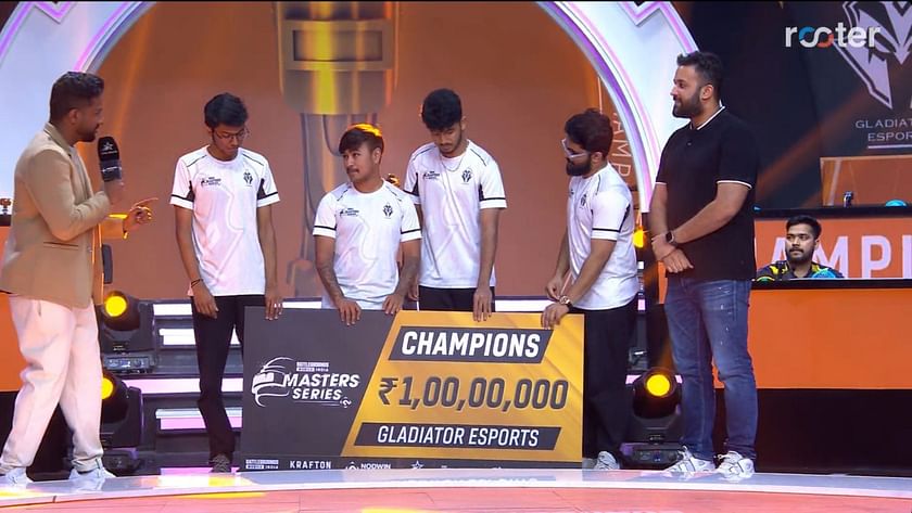 Gladiators Esports Wins BGMI Masters Series Season 2 (BGMS 2023) with  one-point Lead and Bags Rs 1 Crore Prize Money - MySmartPrice