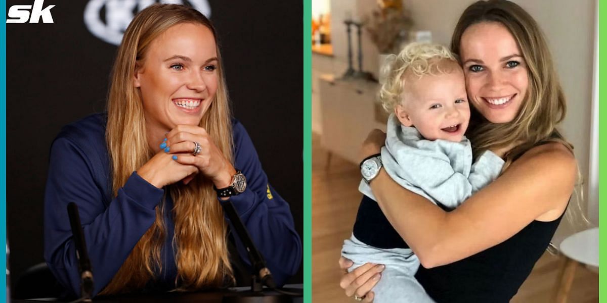 Caroline Wozniacki and her daughter Olivia