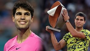 "I am holding probably one of my first trophies" - Carlos Alcaraz reacts to his pictures from the past