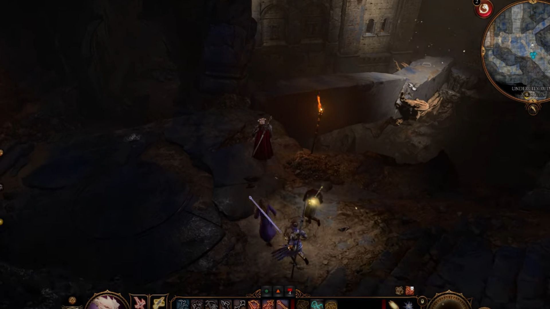 Path constructed from fractured pillars (Image via Larian Studios)