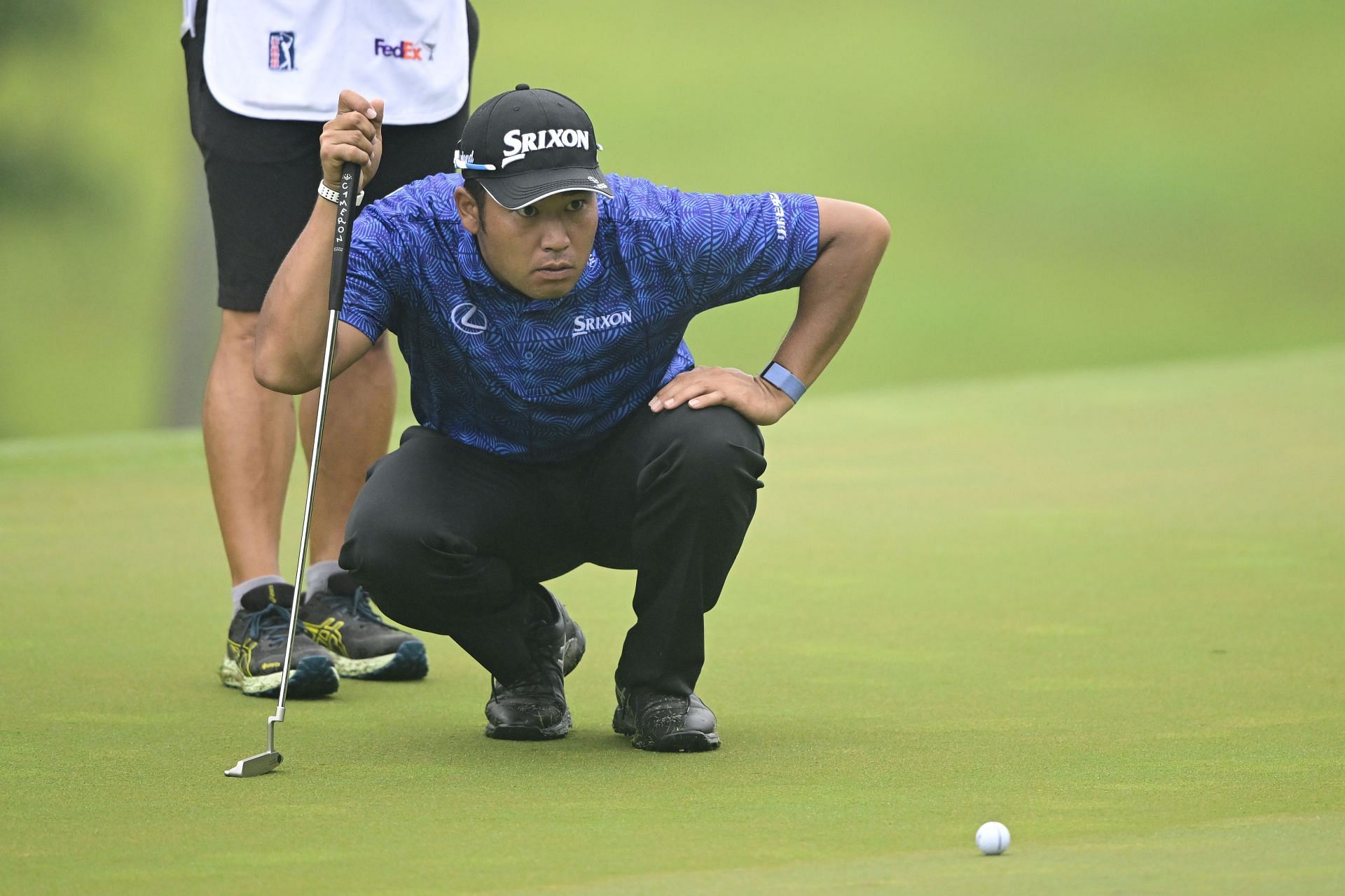 Hideki Matsuyama, 2023 Wyndham Championship - Round Two (Image via Getty).