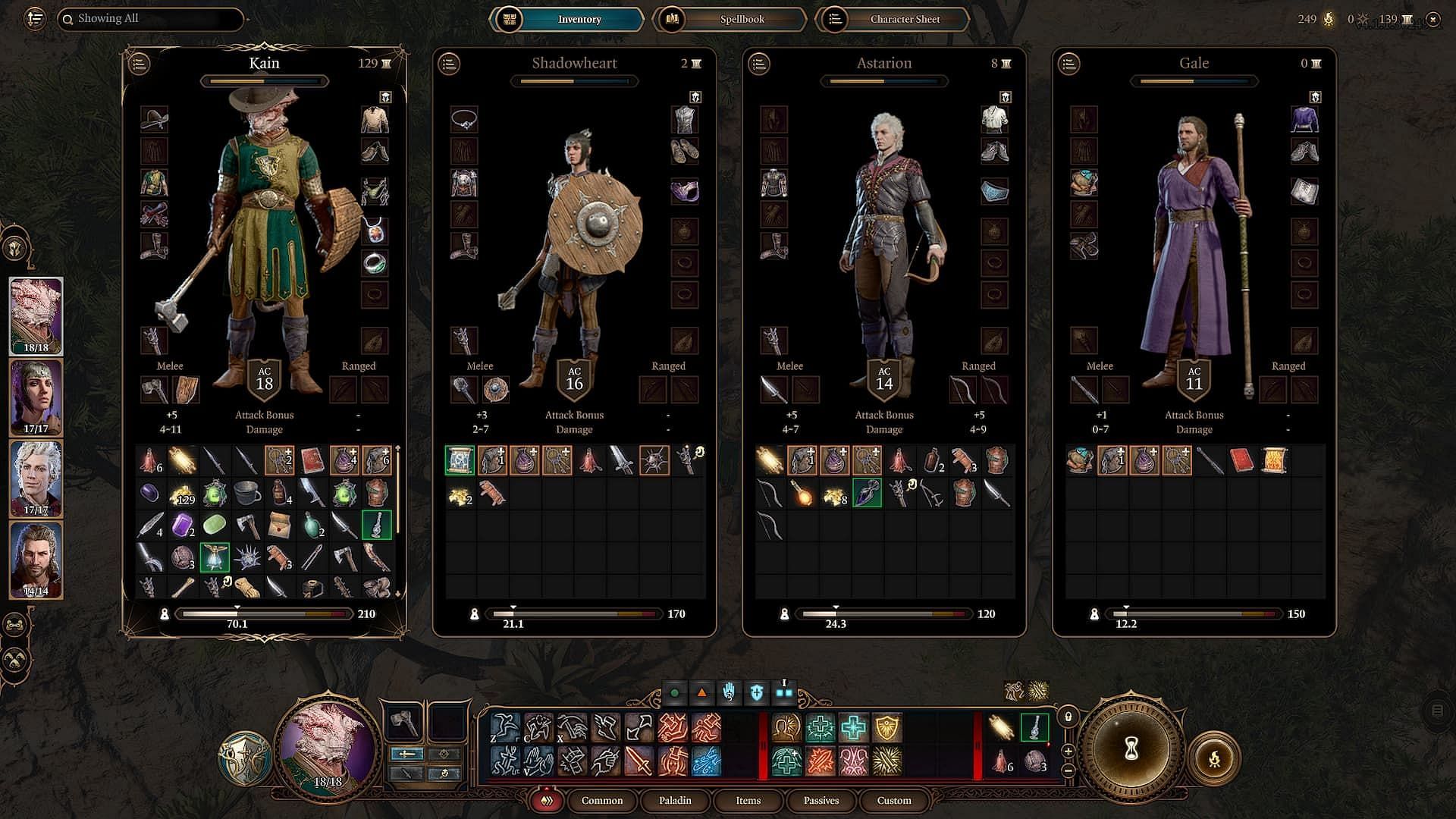 Sell items to obtain money (Image via Larian Studios)