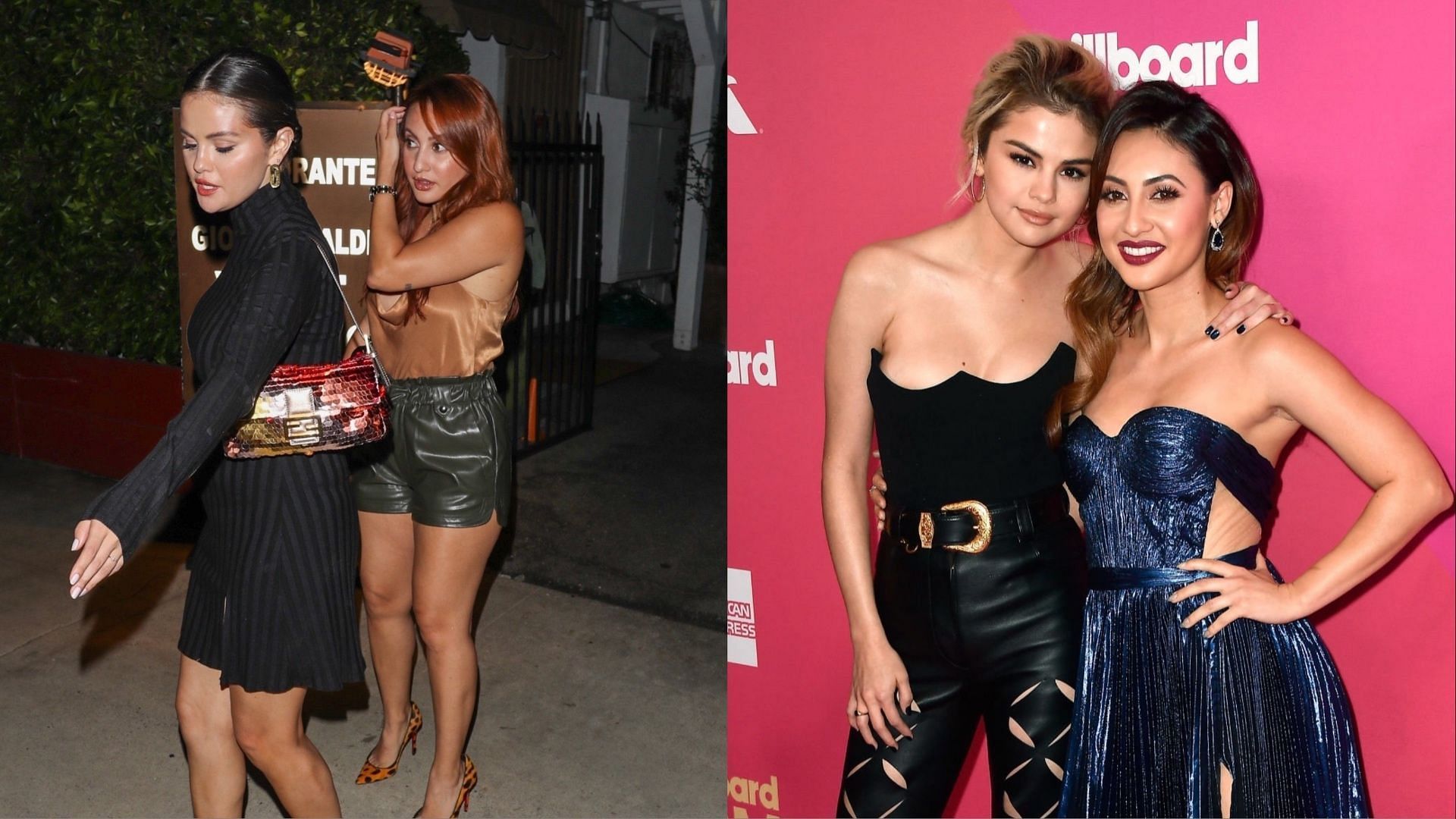 Selena Gomez and BFF Francia Raisa were spotted together in Los Angeles. (Images via Backgrid and Getty Images)