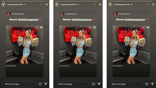 Cameron and Green interact on Instagram.