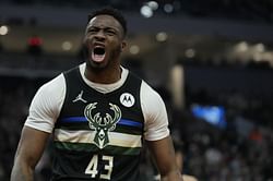 Watch: Giannis Antetokounmpo's brother Thansis gets one over Luka Doncic with easy steal and dunk during Slovenia and Greece's game