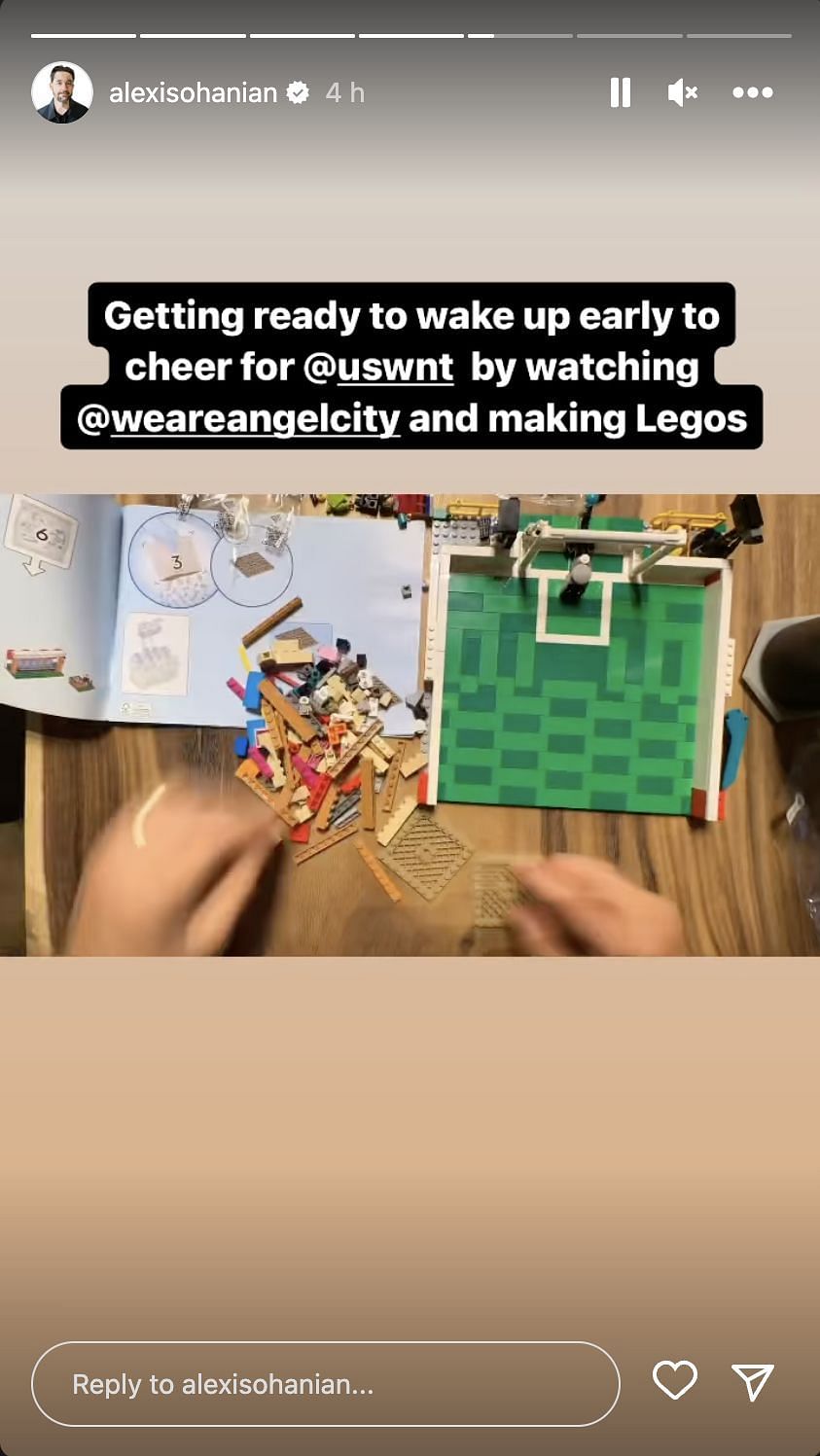 Alexis Ohanian&#039;s Instagram story