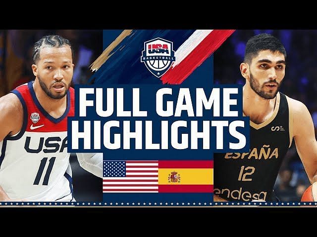 Team USA player ratings vs Spain in FIBA World Cup 2023 Tuneup